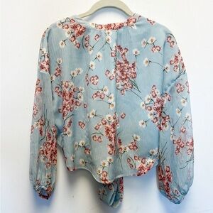 FiveSeventyFive Barney's New York floral open back top